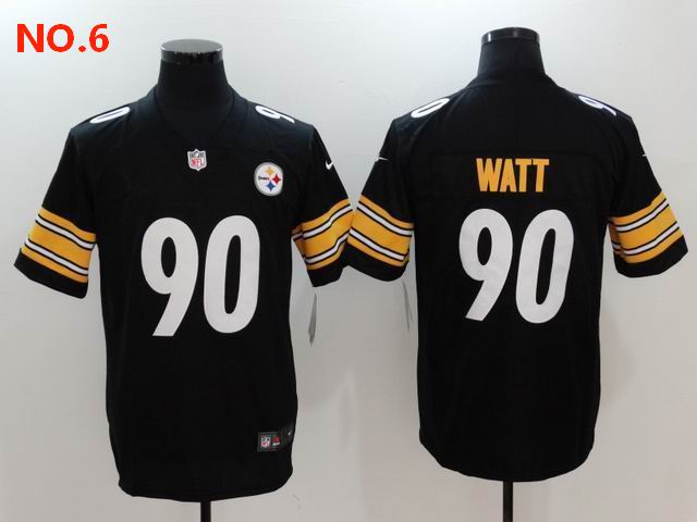 Cheap Men's Pittsburgh Steelers #90 T.J. Watt Jerseys-4